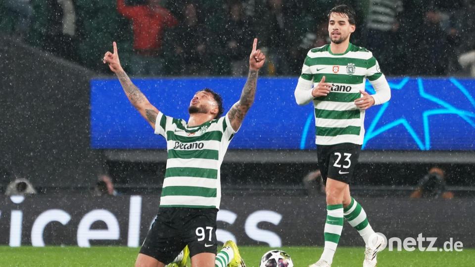 Dank Luis Suárez' Elfmeter rettete sich Sporting in die Verlängerung. Bild: Ana Brigida/AP/dpa