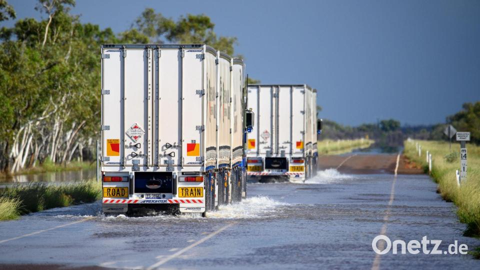 Meteorologen warnen vor weiterem Starkregen in der ansonsten meist trockenen Region Bild: Michael Currie/AAP/dpa