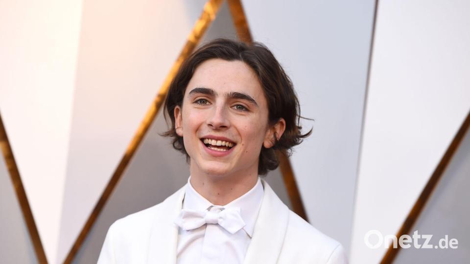 Timothée Chalamet, damals 22, bei den Oscars 2018 auf dem roten Teppich des Dolby Theatre in Hollywood. (Archivbild) Bild: Jordan Strauss/Invision/AP/dpa