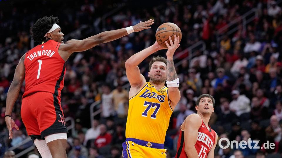 Luika Doncic dominierte gegen die Rockets mit 36 Punkten. Bild: David J. Phillip/AP/dpa