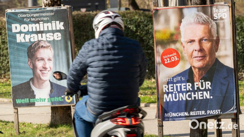Bei der Stichwahl am 22. März wird es spannend. Bild: Peter Kneffel/dpa