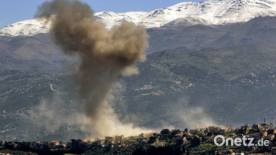 Israel nimmt weiter Ziele der Hisbollah im Libanon ins Visier. Bild: Stringer/dpa