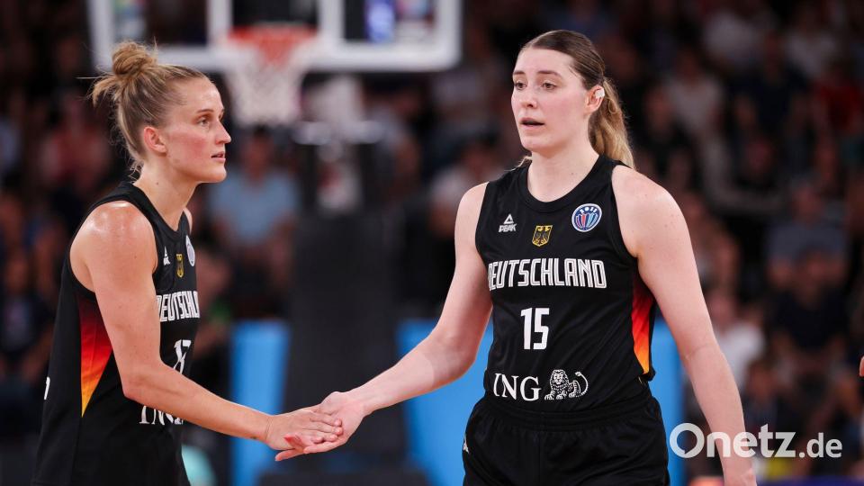 Auf Leonie Fiebich (l) und Luisa Geiselsöder wird es bei der Heim-WM ganz besonders ankommen. (Archivbild) Bild: Christian Charisius/dpa