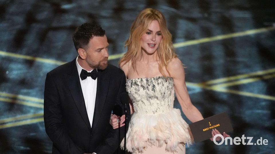 Ewan McGregor ist Vollbartträger und durfte dieses Jahr mit „Moulin Rouge„-Kollegin Nicole Kidman die wichtigste Oscar-Kategorie „Best Picture“ präsentieren. (Archivbild) Bild: Chris Pizzello/Invision/dpa