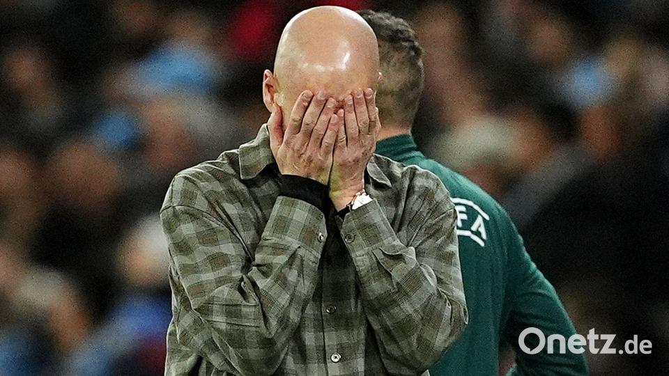 Pep Guardiola, Trainer von Manchester City, reagiert. Bild: Martin Rickett/PA Wire/dpa