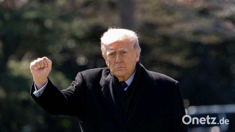 Trump droht dem Iran mit massiven Bombardierungen eines wichtigen Gasfelds. Bild: Alex Brandon/AP/dpa