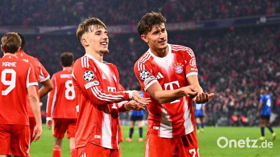 Bayern-Profi Tom Bischof (r) erwartet „zwei brutale Spiele“ gegen Real. Bild: Tom Weller/dpa