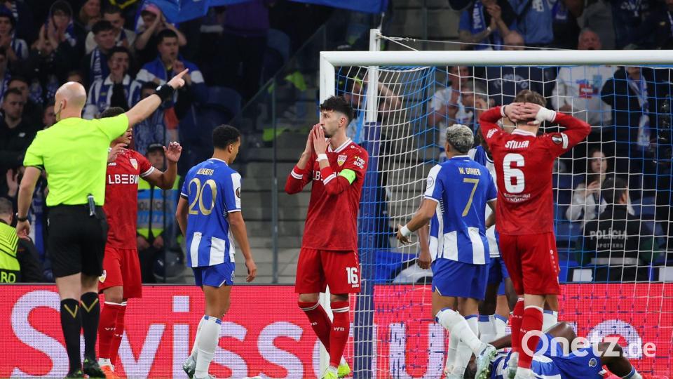 Bitterer Abend: Der VfB scheidet in Porto aus. Bild: Luis Vieira/AP/dpa