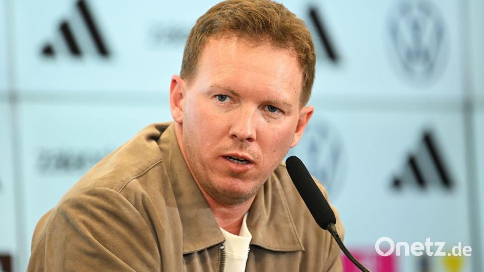 Julian Nagelsmann präsentiert seinen ersten Kader im WM-Jahr. Bild: Florian Wiegand/dpa