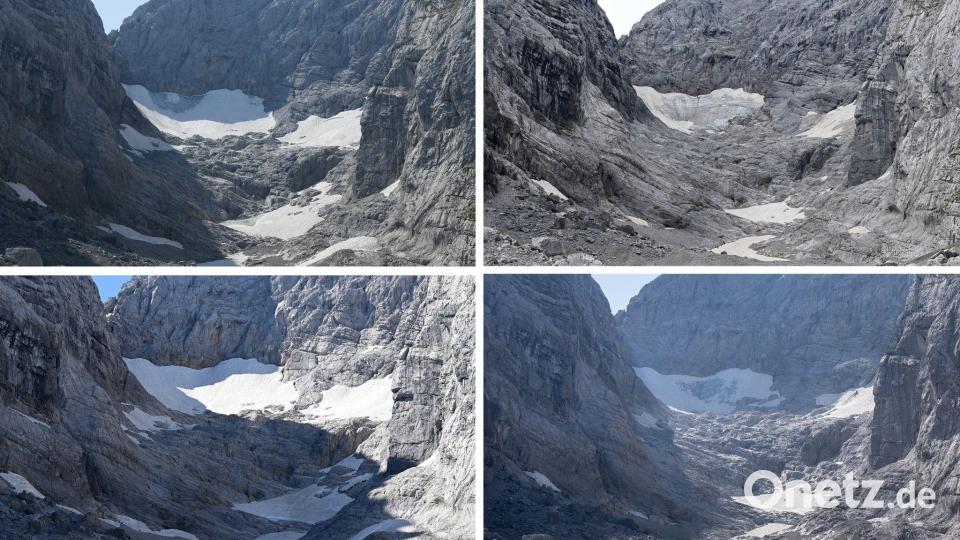 Auch der Blaueisgletscher hat den Prognosen nach nur noch wenige Jahre. (Archivbild) Bild: Angelika Warmuth/Matthias Balk/dpa
