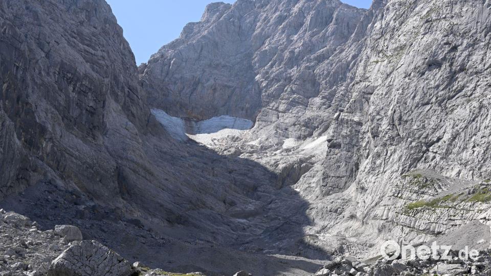 Auch der Blaueisgletscher hat den Prognosen nach nur noch wenige Jahre. Bild: Angelika Warmuth/dpa