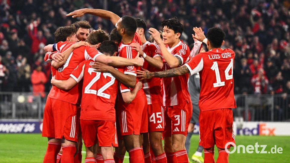 Jubel, Trubel, Titelfavorit: Der FC Bayern setzt ein Zeichen in Europa. Bild: Tom Weller/dpa