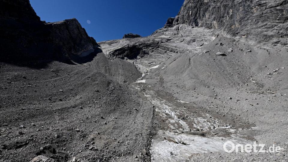 Die Reste des Gletschers Watzmann. Bild: Angelika Warmuth/dpa