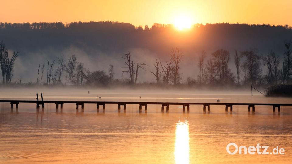 Sonnenaufgang in Bayern Bild: Karl-Josef Hildenbrand/dpa
