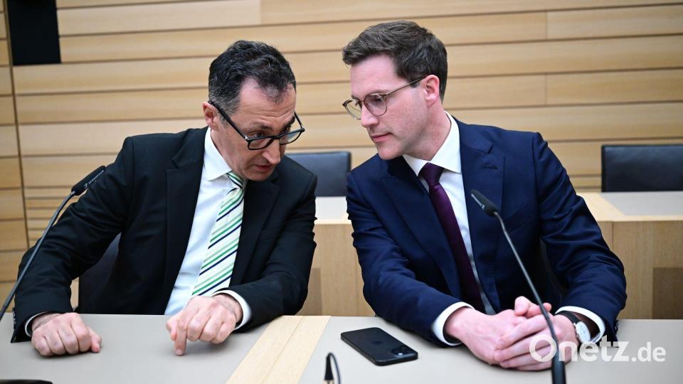 Ziel des Gesprächs ist es, Koalitionsverhandlungen vorzubereiten, um eine neue Landesregierung zu bilden.(Archiv) Bild: Bernd Weißbrod/dpa