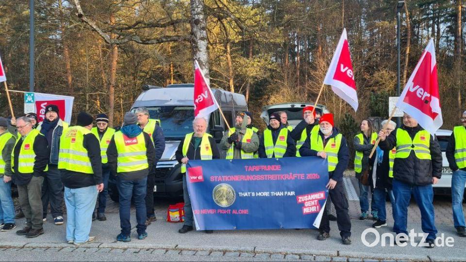 Am 19. März streiken die Beschäftigten in Hohenfels für eine Gehaltserhöhung Bild: Kathrin Birner