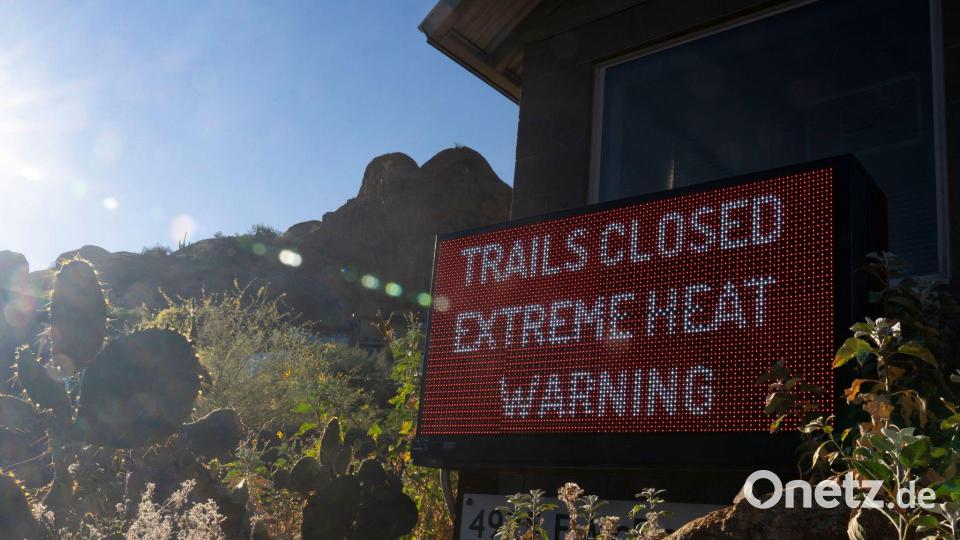 Wegen Hitze geschlossen: Im US-Bundesstaat Arizona klettern die Temperaturen auf Rekordwerte, die Menschen und Tieren schnell zu schaffen machen kann. Bild: Rebecca Noble/FR172322 AP/AP/dpa
