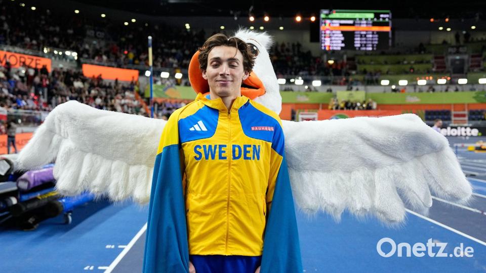 Armand Duplantis gewinnt wieder einmal Gold. Bild: Matthias Schrader/AP/dpa