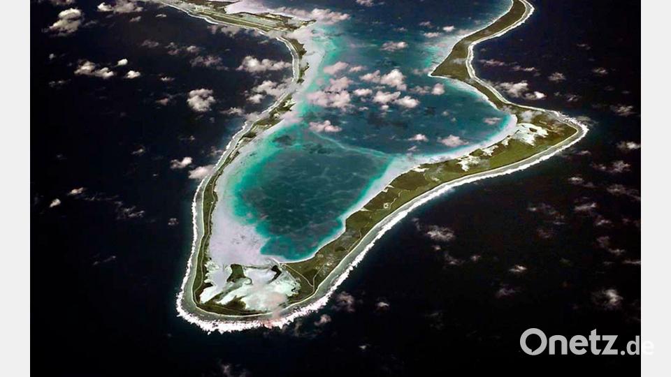 Erstmals feuert der Iran ballistische Raketen in Richtung des 4.000 Kilometer entfernten amerikanisch-britischen Stützpunkt Diego Garcia. (Archivbild) Bild: Uncredited/US Navy via AP/dpa