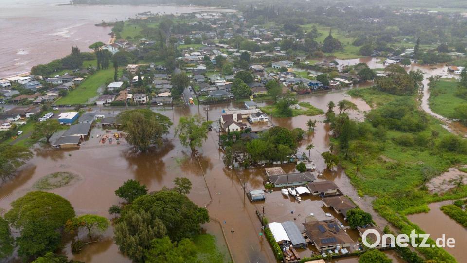 Besonders die Nordküste von Oahu ist stark betroffen. Bild: Mengshin Lin/FR172028 AP/AP/dpa