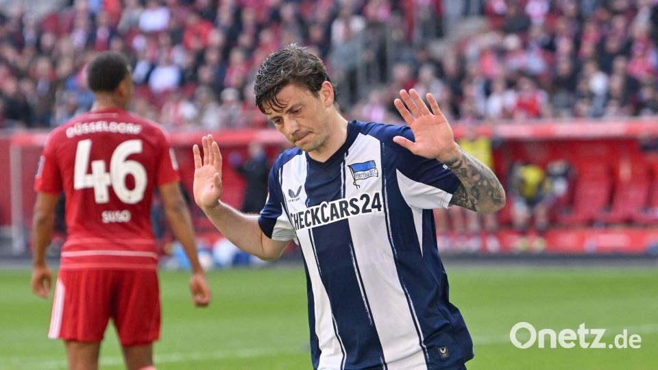 Ex-Düsseldorf Dawid Kownacki jubelte nach seinem Tor nur verhalten. Bild: Anke Waelischmiller/dpa