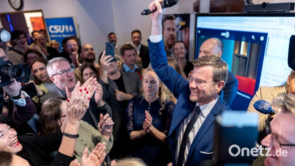 Marcus König von der CSU bleibt Nürnbergs OB. Bild: Daniel Karmann/dpa