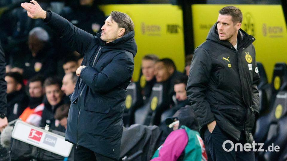Kein BVB-Duo mehr: Trainer Niko Kovac (l) muss künftig ohne Sportdirektor Sebastian Kehl (r) auskommen. (Archivbild) Bild: Bernd Thissen/dpa