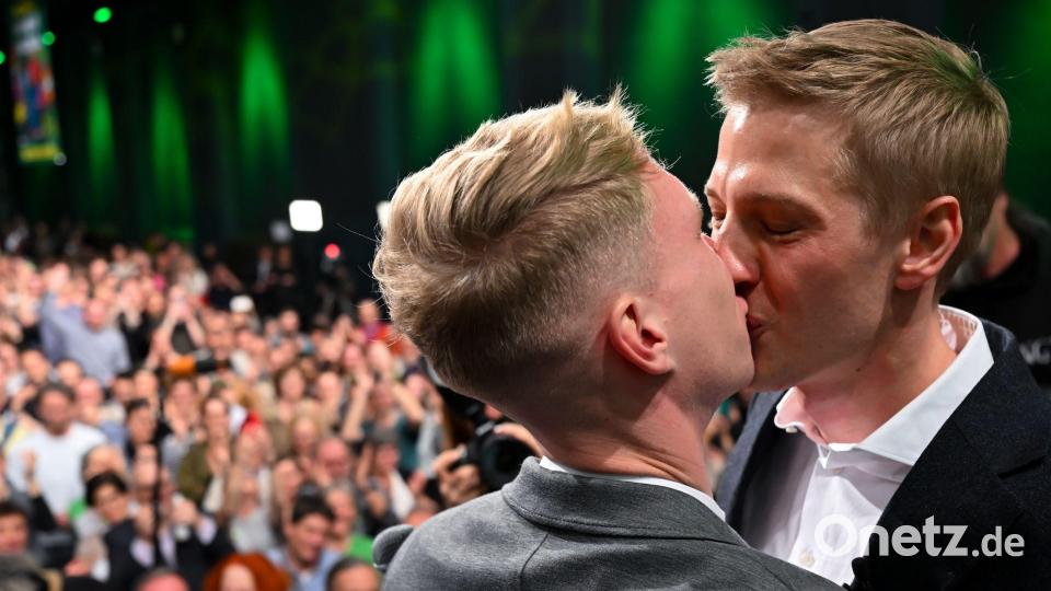 Ein Kuss für „die Liebe meines Lebens“. Bild: Sven Hoppe/dpa