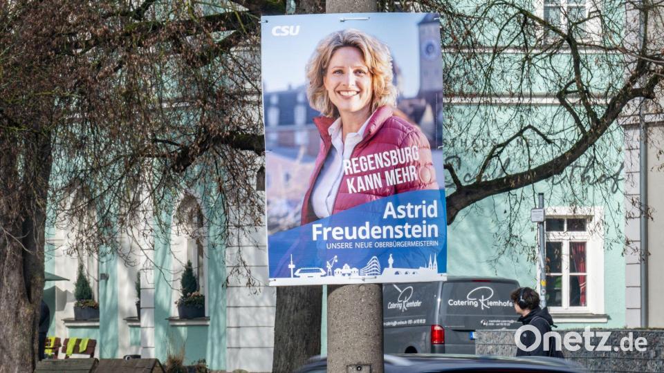 Astrid Freudenstein, CSU-Kandidatin für das Oberbürgermeisteramt in Regensburg, hat es erneut in einer Stichwahl nicht geschafft. (Archivbild) Bild: Armin Weigel/dpa