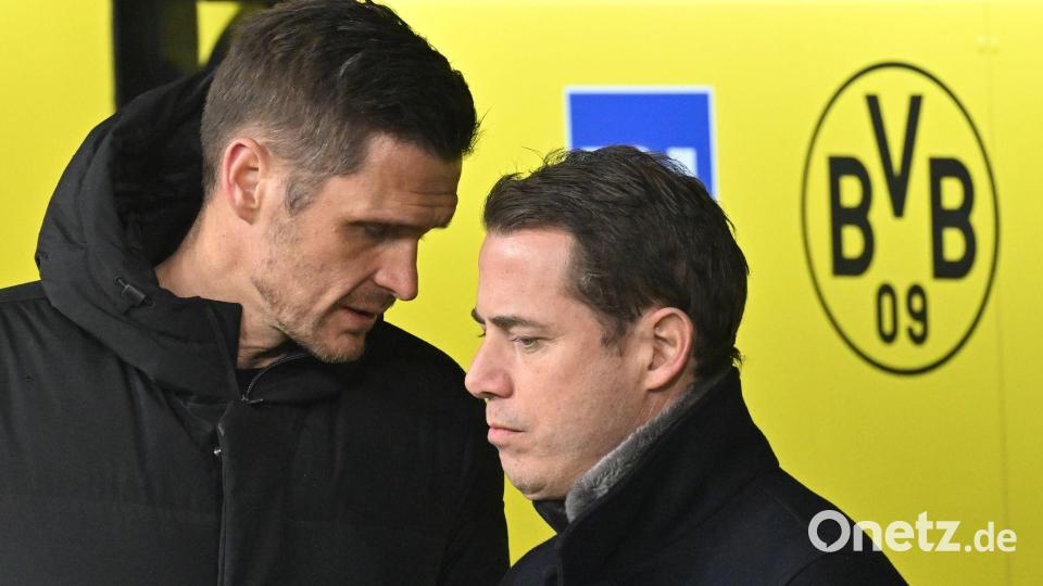 Dem bisherigen Sportdirektor Sebastian Kehl (l) war Lars Ricken (r) bereits als Sport-Geschäftsführer vor die Nase gesetzt worden. Bild: Bernd Thissen/dpa