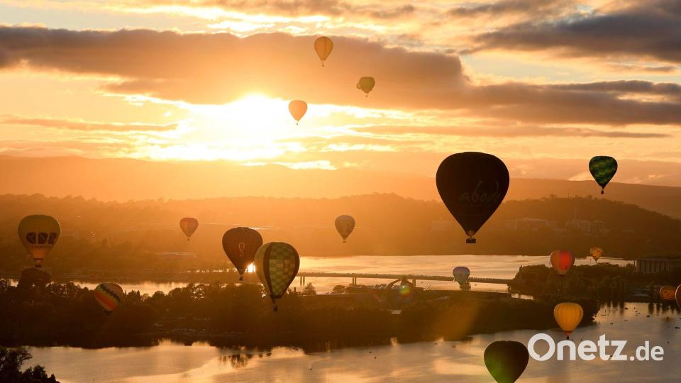 Ballonfestival Canberra Balloon Spectacular in Australien. Bild: Chu Chen/XinHua/dpa
