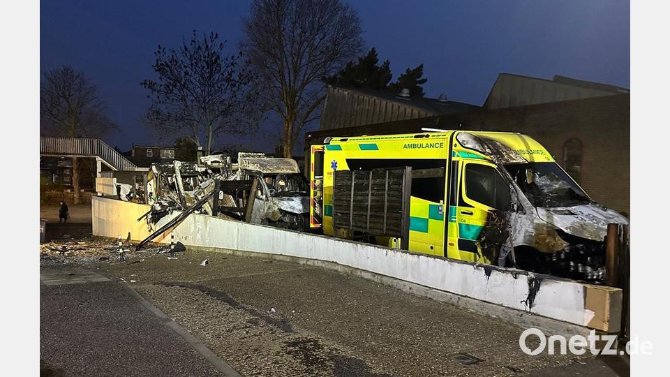 Ein Brandanschlag auf den Rettungsdienst einer jüdischen Gemeinde versetzt London in einen Schockzustand. Bild: Pa/PA Wire/dpa