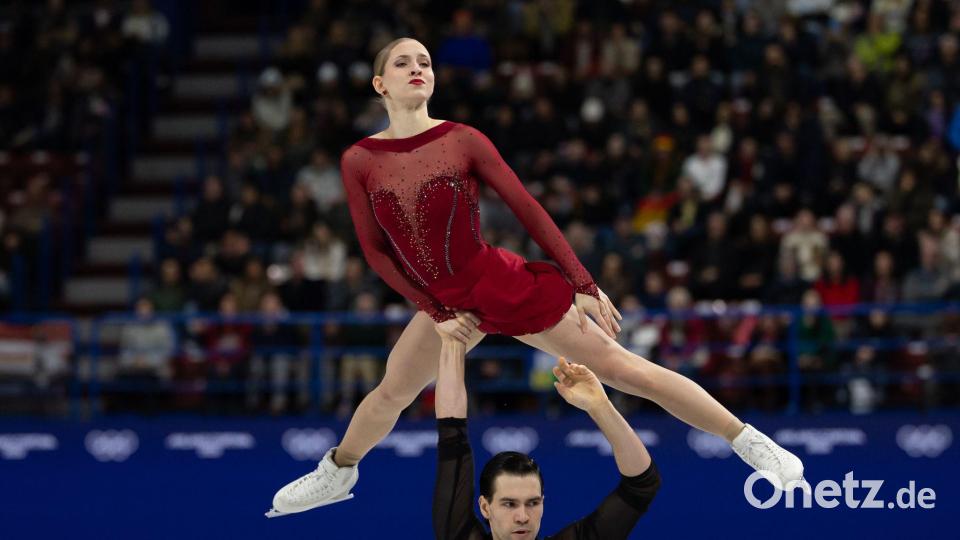 Minerva Hase und Nikita Volodin zählen bei der WM in Prag zu den Medaillenkandidaten. (Archivbild) Bild: Paul Kitagaki Jr./ZUMA Press Wire/dpa