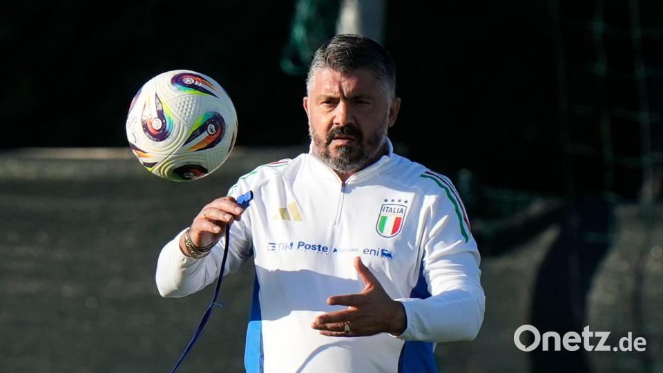 Gennaro Gattuso versuchte zuletzt, Zuversicht zu verbreiten. (Archivbild) Bild: Luca Bruno/AP/dpa
