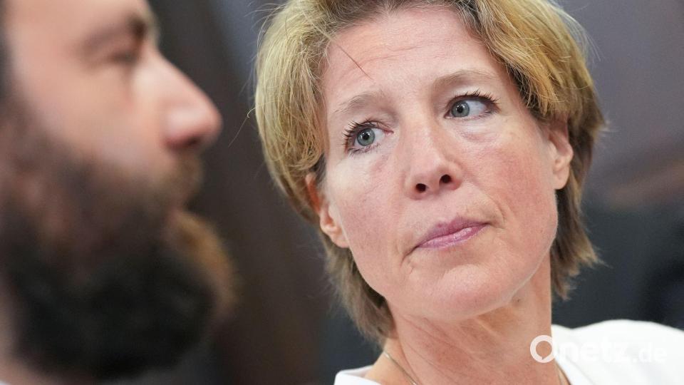 Christina Block soll die Entführung in Auftrag gegeben haben. Bild: Marcus Brandt/Pool dpa/dpa