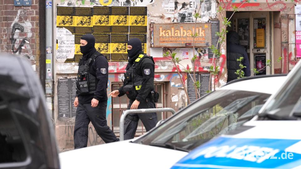 In mehreren Städten war die Polizei im Einsatz. Bild: Soeren Stache/dpa