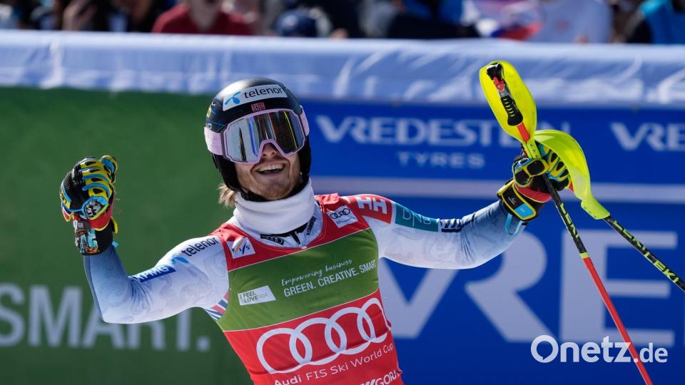 Atle Lie McGrath gewinnt den Slalom-Gesamtweltcup. (Archivbild) Bild: Giovanni Auletta/AP/dpa