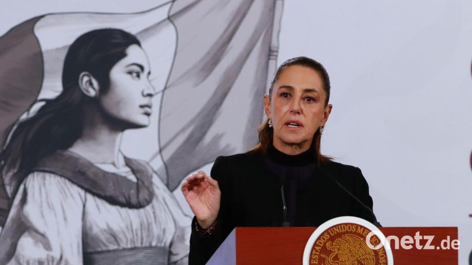 Präsidentin Sheinbaum will die Sicherheit bei der WM garantieren. (Archivbild) Bild: Carlos Santiago/eyepix via ZUMA Press Wire/dpa