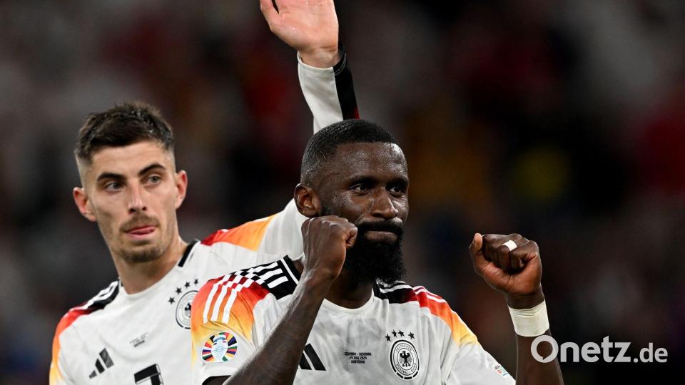 Kai Havertz und Antonio Rüdiger sind Vize-Kapitäne im DFB-Team. (Archivbild) Bild: Bernd Thissen/dpa