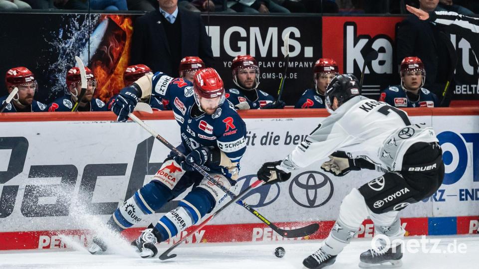Schwenningen lieferte dem Favoriten aus Köln einen harten Kampf. Bild: Silas Stein/dpa