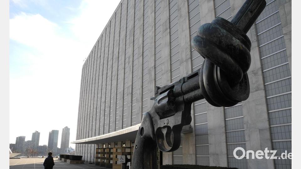 UN-Hauptquartier in New York: Steinmeier ist ein strikter Verfechter des Völkerrechts und der Regeln der UN-Charta Bild: Johannes Schmitt-Tegge/dpa