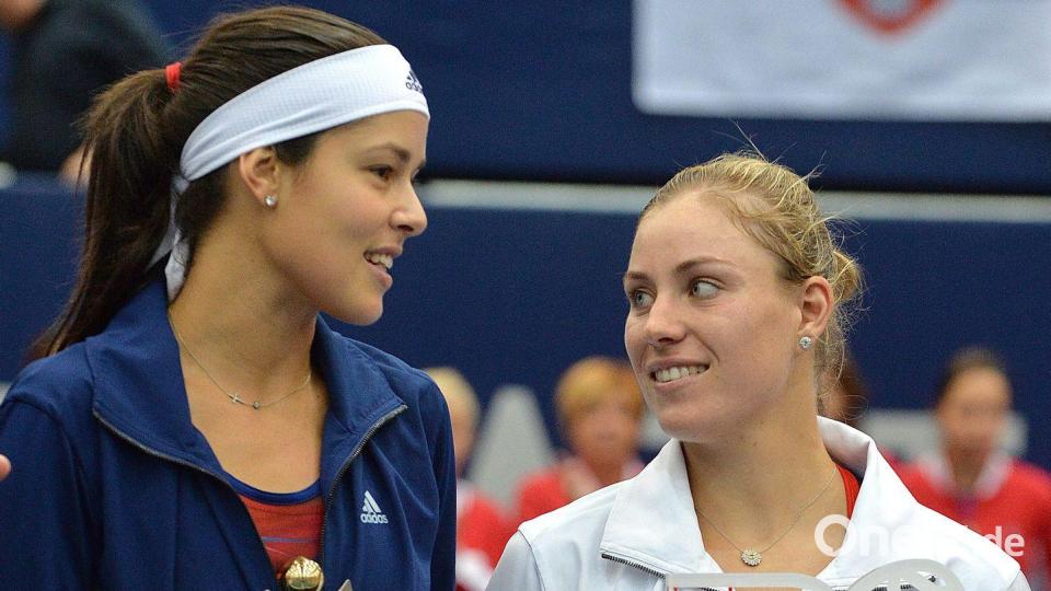 Standen sich einmal in einem WTA-Finale gegenüber, 2013 in Linz: Angelique Kerber (rechts) und Ana Ivanovic. (Archivbild) Bild: picture alliance / dpa
