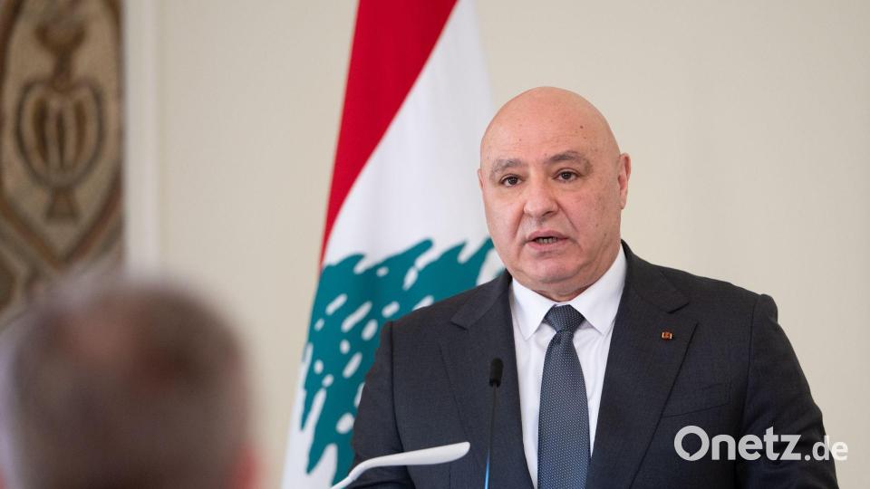 Libanons Präsident Joseph Aoun hat in der Vergangenheit Verhandlungsbereitschaft signalisiert. (Archivfoto) Bild: Markus Lenhardt/dpa