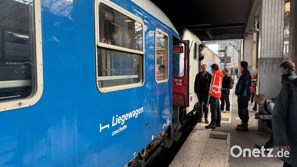 Der neue Nachtzug pendelt dreimal in der Woche zwischen Paris und Berlin. Bild: Michael Evers/dpa