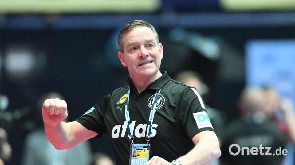 Alfred Gislasons Vertrag als Bundestrainer läuft nach der Heim-WM 2027 aus. (Archivbild) Bild: Sina Schuldt/dpa