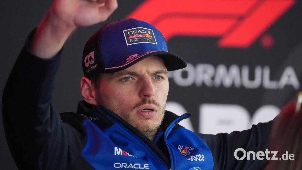 Bei einer Medienrunde in Japan forderte Verstappen einen Reporter zum Gehen auf. Bild: Eugene Hoshiko/AP/dpa