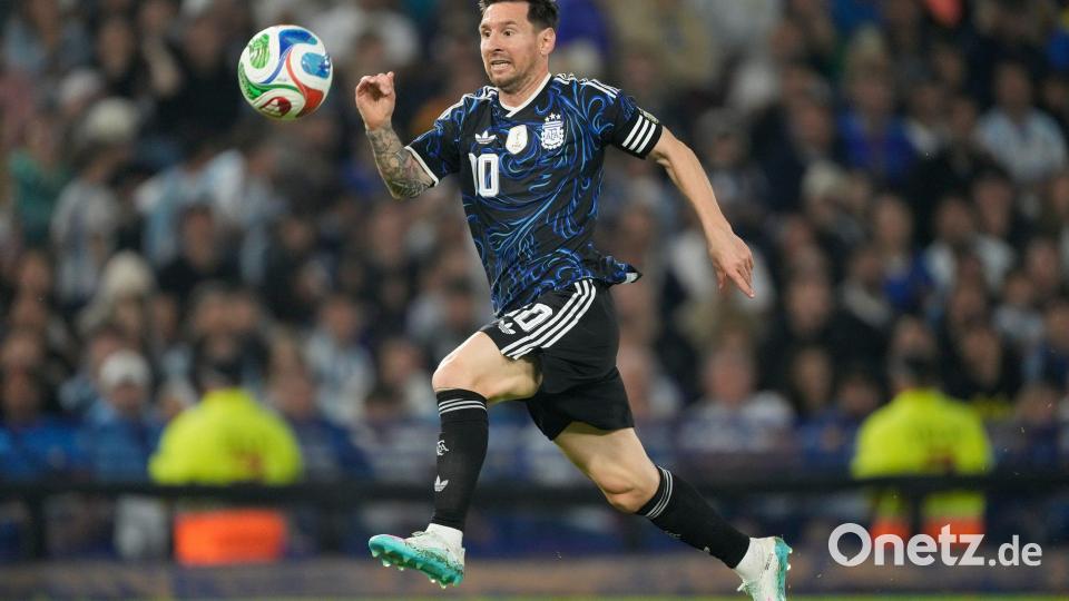 Inter Miami hat eine Tribüne des neuen Stadions nach Messi benannt. Bild: Gustavo Garello/AP/dpa