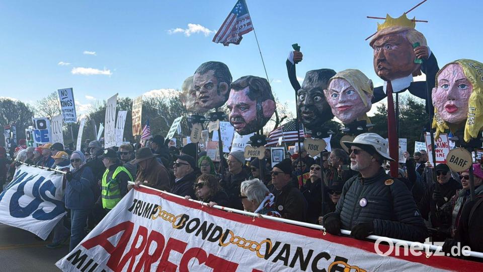 Zehntausende sind in Washington auf die Straße gegangen. Bild: Anna Ringle/dpa