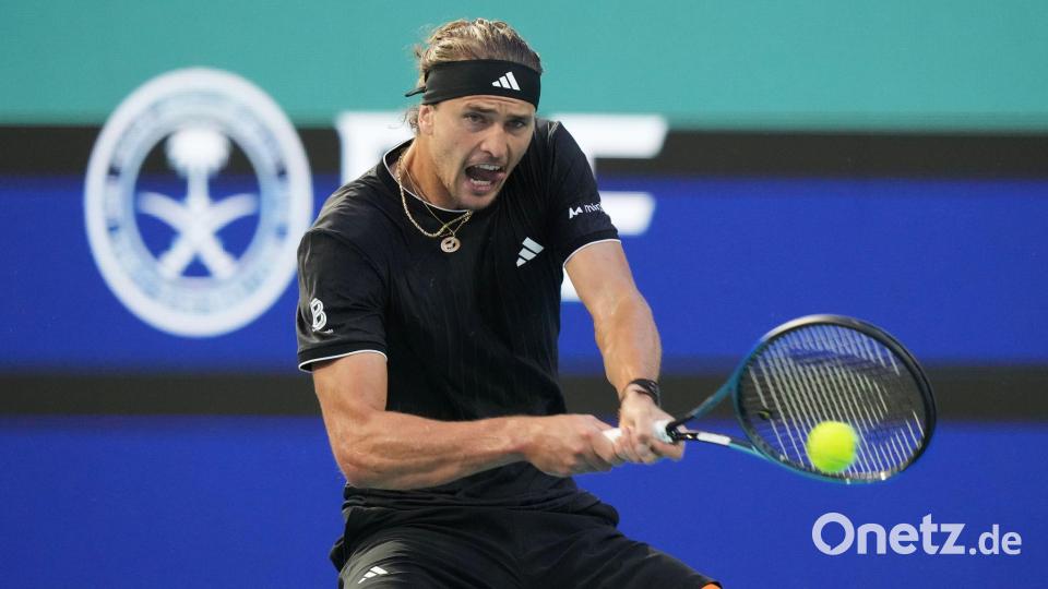 Alexander Zverev schöpft aus dem Turnier in Miami viel Hoffnung. Bild: Marta Lavandier/AP/dpa