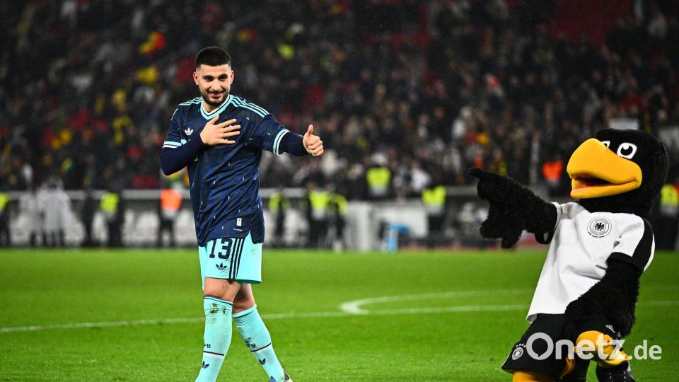 Mann des Abends in Stuttgart: VfB-Profi Deniz Undav schoss die Nationalmannschaft zum Sieg gegen Ghana. Bild: Tom Weller/dpa